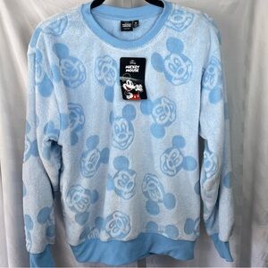 Disney Light Blue Mickey Mouse Crewneck Sweater